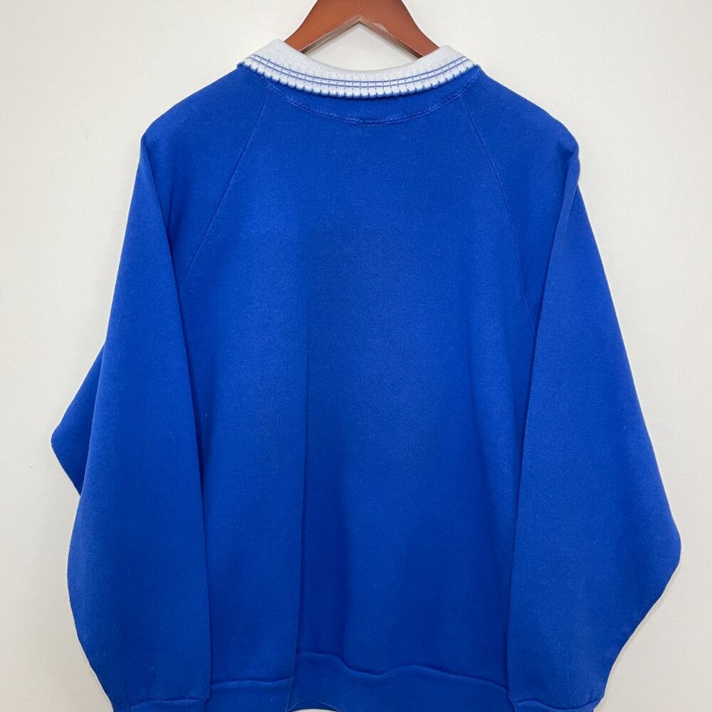 Vintage Blue Bear Collared Crewneck Woman 1XL - Picture 2 of 6